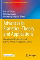 Advances in Statistics - Theory and Applications : Honoring the Contributions of Barry C. Arnold in Statistical Science