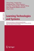 Learning Technologies and Systems Information Systems and Applications, Incl. Internet/Web, and HCI