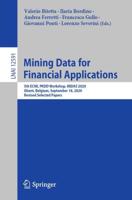 Mining Data for Financial Applications Lecture Notes in Artificial Intelligence