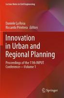 Innovation in Urban and Regional Planning Volume 1