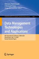 Data Management Technologies and Applications : 9th International Conference, DATA 2020, Virtual Event, July 7-9, 2020, Revised Selected Papers