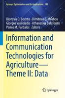 Information and Communication Technologies for Agriculture. Theme II Data
