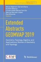 Extended Abstracts GEOMVAP 2019 Research Perspectives CRM Barcelona