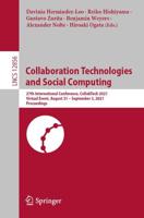 Collaboration Technologies and Social Computing Information Systems and Applications, Incl. Internet/Web, and HCI