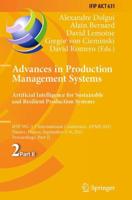 Advances in Production Management Systems Part II