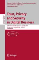 Trust, Privacy and Security in Digital Business Security and Cryptology