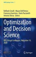 Optimization and Decision Science