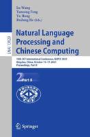 Natural Language Processing and Chinese Computing : 10th CCF International Conference, NLPCC 2021, Qingdao, China, October 13-17, 2021, Proceedings, Part II