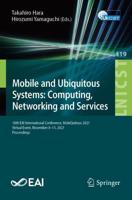 Mobile and Ubiquitous Systems: Computing, Networking and Services : 18th EAI International Conference, MobiQuitous 2021, Virtual Event, November 8-11, 2021, Proceedings
