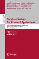 Database Systems for Advanced Applications : 27th International Conference, DASFAA 2022, Virtual Event, April 11-14, 2022, Proceedings, Part III