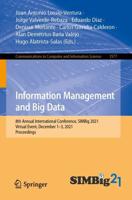 Information Management and Big Data : 8th Annual International Conference, SIMBig 2021, Virtual Event, December 1-3, 2021, Proceedings