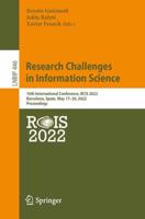 Research Challenges in Information Science : 16th International Conference, RCIS 2022, Barcelona, Spain, May 17-20, 2022, Proceedings