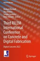 Third RILEM International Conference on Concrete and Digital Fabrication