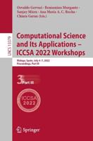 Computational Science and Its Applications - ICCSA 2022 Part III