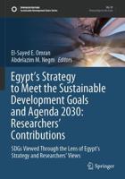Egypt's Strategy to Meet the Sustainable Development Goals and Agenda 2030