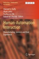 Human-Automation Interaction. Manufacturing, Services and User Experience
