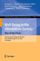 Well-Being in the Information Society: When the Mind Breaks : 9th International Conference, WIS 2022, Turku, Finland, August 25-26, 2022, Proceedings