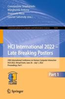 HCI International 2022 - Late Breaking Posters