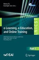 E-Learning, E-Education, and Online Training Part I