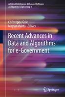 Recent Advances in Data and Algorithms for E-Government
