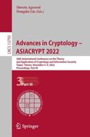 Advances in Cryptology - ASIACRYPT 2022 Part III