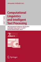 Computational Linguistics and Intelligent Text Processing Part II