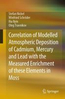 Correlation of Modelled Atmospheric Deposition of Cadmium, Mercury and Lead