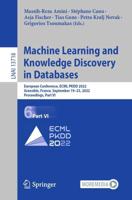 Machine Learning and Knowledge Discovery in Databases Part VI