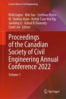 Proceedings of the Canadian Society of Civil Engineering Annual Conference 2022. Volume 1