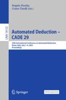 Automated Deduction - CADE 29 Lecture Notes in Artificial Intelligence