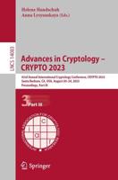Advances in Cryptology - CRYPTO 2023 Part III