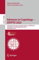 Advances in Cryptology - CRYPTO 2023 Part IV