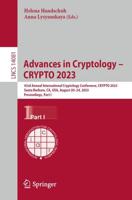 Advances in Cryptology - CRYPTO 2023 Part I