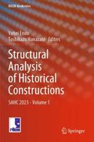 Structural Analysis of Historical Constructions Volume 1