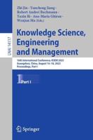 Knowledge Science, Engineering and Management Part I