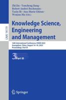 Knowledge Science, Engineering and Management Part III