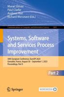 Systems, Software and Services Process Improvement Part II