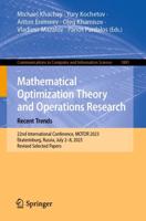 Mathematical Optimization Theory and Operations Research