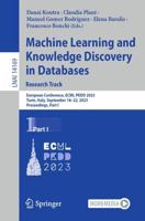 Machine Learning and Knowledge Discovery in Databases: Research Track Lecture Notes in Artificial Intelligence