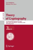 Theory of Cryptography Part II