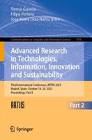 Advanced Research in Technologies, Information, Innovation and Sustainability Part II