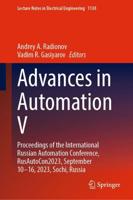 Advances in Automation V