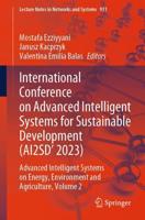 International Conference on Advanced Intelligent Systems for Sustainable Development (AI2SD'2023) Volume 2