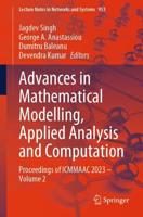 Advances in Mathematical Modelling, Applied Analysis and Computation Volume 2