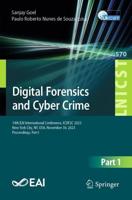 Digital Forensics and Cyber Crime Part I