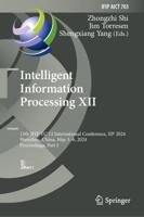 Intelligent Information Processing XII Part I
