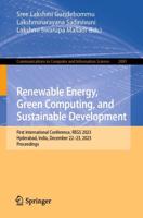 Renewable Energy, Green Computing, and Sustainable Development