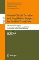 Human-Centric Decision and Negotiation Support for Societal Transitions