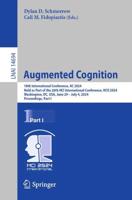 Augmented Cognition Lecture Notes in Artificial Intelligence