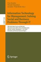 Information Technology for Management: Solving Social and Business Problems Through IT